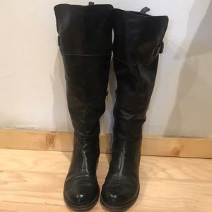 Sexy Belle Sigerson Morrison Black To the knee boot with buckle. Size 8.5 B